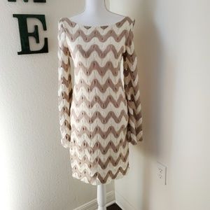 Anthropologie Judith March Chevon Slip Dress